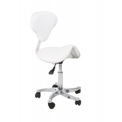 Sgabello a Sella con Schienale ( VENA BACK / HZ-6038E )