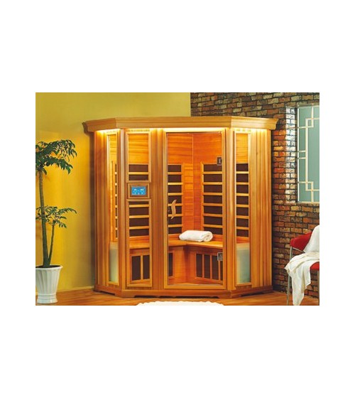 Sauna Infrarossi 4 Posti Angolre Deluxe con DVD e Touch Screen