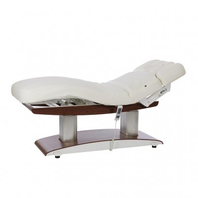 Lettino Elettrico SPA Base Legno Scuro con Riscaldamento (PU, 4 Motori) ( 2259+DBHT / TROCH )